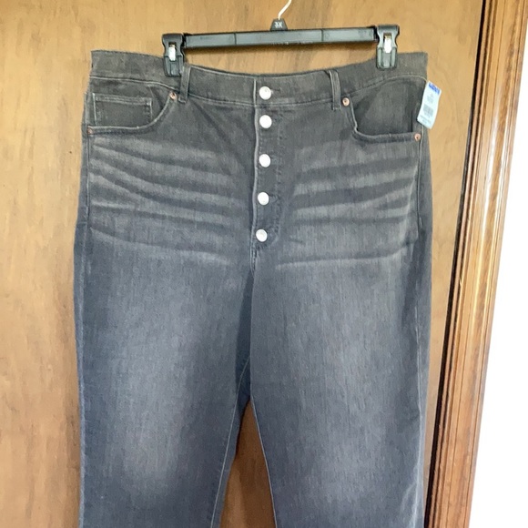 Express Super high rise slim button fly jean size 18 S - Picture 5 of 17